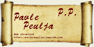 Pavle Peulja vizit kartica